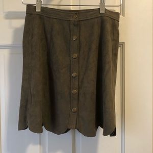 Suede skirt